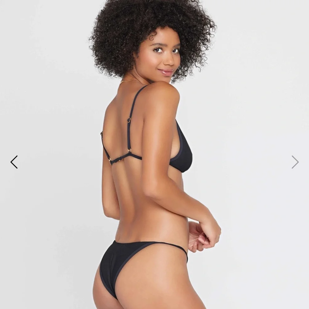 L*Space Black Triangle Bikini Timeless Swimwear